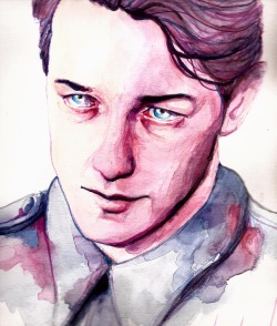 thewatermelonsmiles:  James McAvoy watercolor