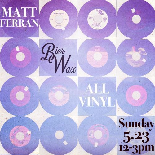 SAVE THE DATE, YAWL!  This Sunday afternoon 12-3pm, back spinning IRL at the home base, @bierwax ! O