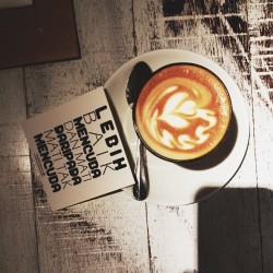 chapitone:  Ok aku try… :p #dakdakkopi #latte #positiveemporium #coffee #quote #cafe #sunday 