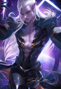 sakimichan: My take on PrinceLotor from Voltron &lt;3 getting back to painting  silver haired male chars &lt;3sfw/nsfw psd,hd jpg, video process  etc&gt;https://www.patreon.com/posts/18809959  