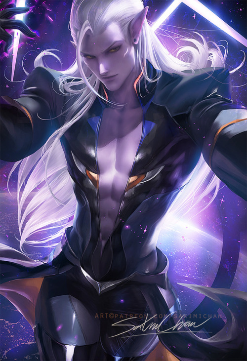 sakimichan: My take on PrinceLotor from Voltron <3 getting back to painting  silver haired male chars <3sfw/nsfw psd,hd jpg, video process  etc>https://www.patreon.com/posts/18809959  