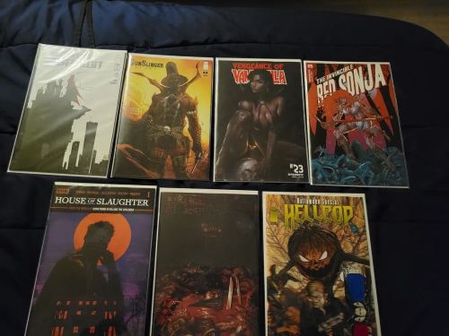 It was a beautiful comic book day @mythical_mountain. Super excited for House Of Slaughter and Gunsl