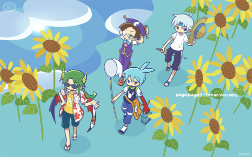 Puyo Puyo 20th Anniversary wallpapers. (source)