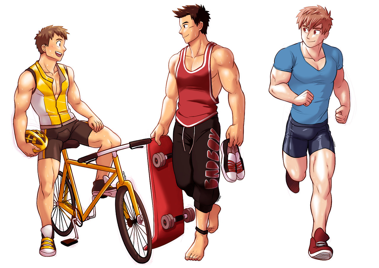raymondoart:  Commission set of sportsSupport me on patreon too: https://www.patreon.com/MondoART