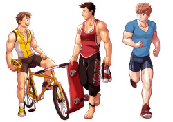 raymondoart:  Commission set of sportsSupport