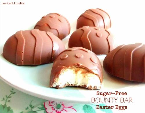 Sugar-Free Bounty Bar Easter EggsHave a low carb &amp; sugar-free Easter with these scrumptious 