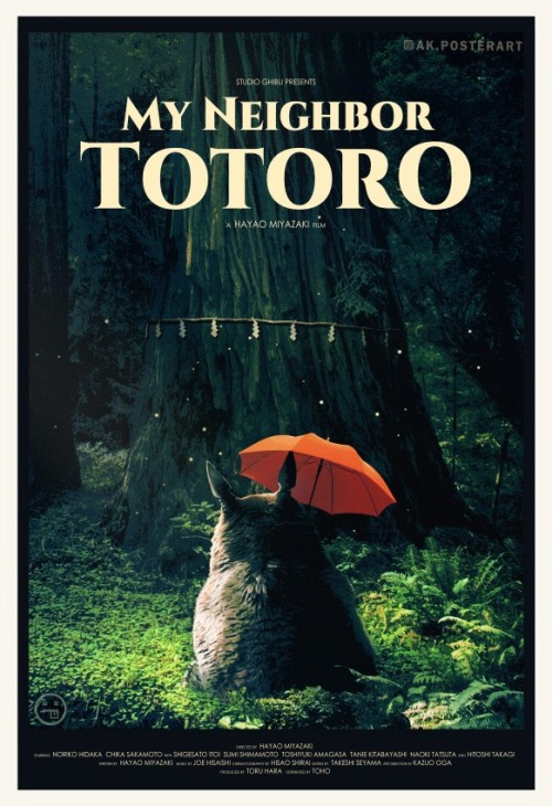 My Neighbor Totoro alternative movie posters Store|Patreon|Instagram 