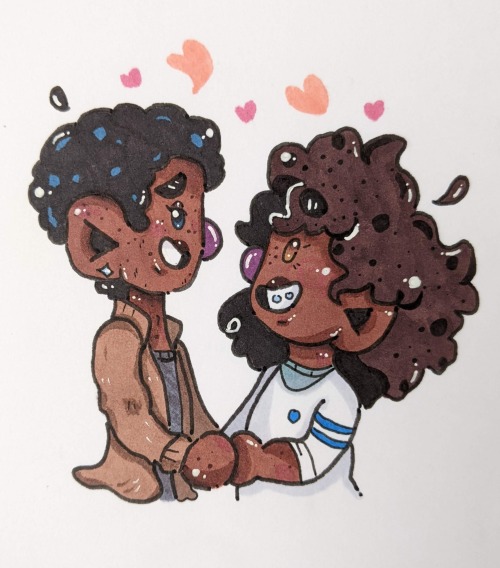 princesadaisy: these are me n @masteremeraldholder ‘s new ocs, lloyd and tevin! if you&rs