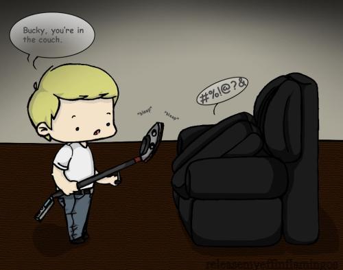 the-blue-haired-boy:sumafamouxx:cyberdelph:releasemyeffinflamingos:Bruce can’t handle stressful game