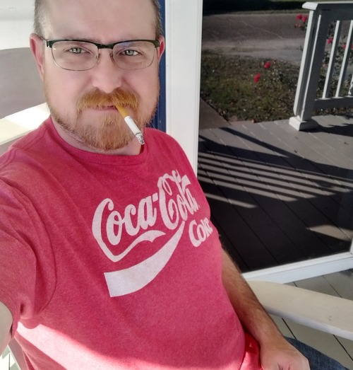 Outside, Smoking A Cigarette In September, 2021.