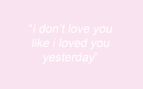 i dont love you