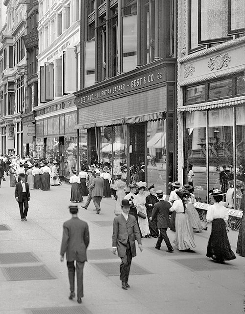 librar-y:  New York circa 1905. West 23rd Street.