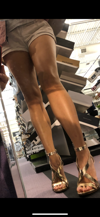 Our 23rd Series of Photos.Asian Hot Wife shoe shopping. Need I say more…….