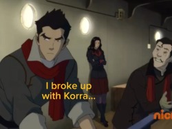 cubejello:  Good thing Mako can swim cuz Asami’s drowning in Korra’s…………….secret tunnel.