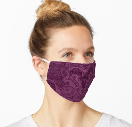 I just found out that Redbubble makes face masks at a decent price, so I spent all afternoon making 