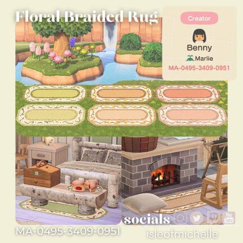 floral braided rugs ✨