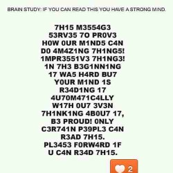 Love the mind game. }:-