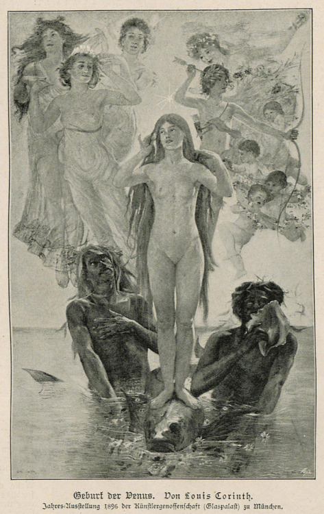 Louis Corinth (1858-1925), ‘Geburt der Venus’ (Birth of Venus), “Die Kunst für all