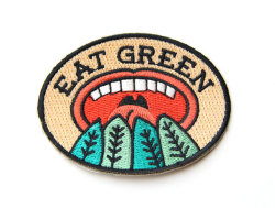 littlealienproducts:  Eat Green Patch by