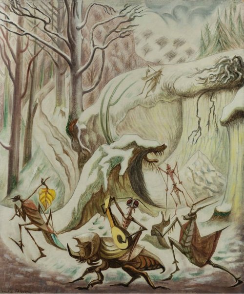 Baladins en Voyage, 1930, André Masson. French (1896 - 1987)- Oil on Canvas -
