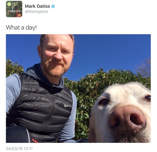 constancecream:Mark GatissSelfie with Bunsen