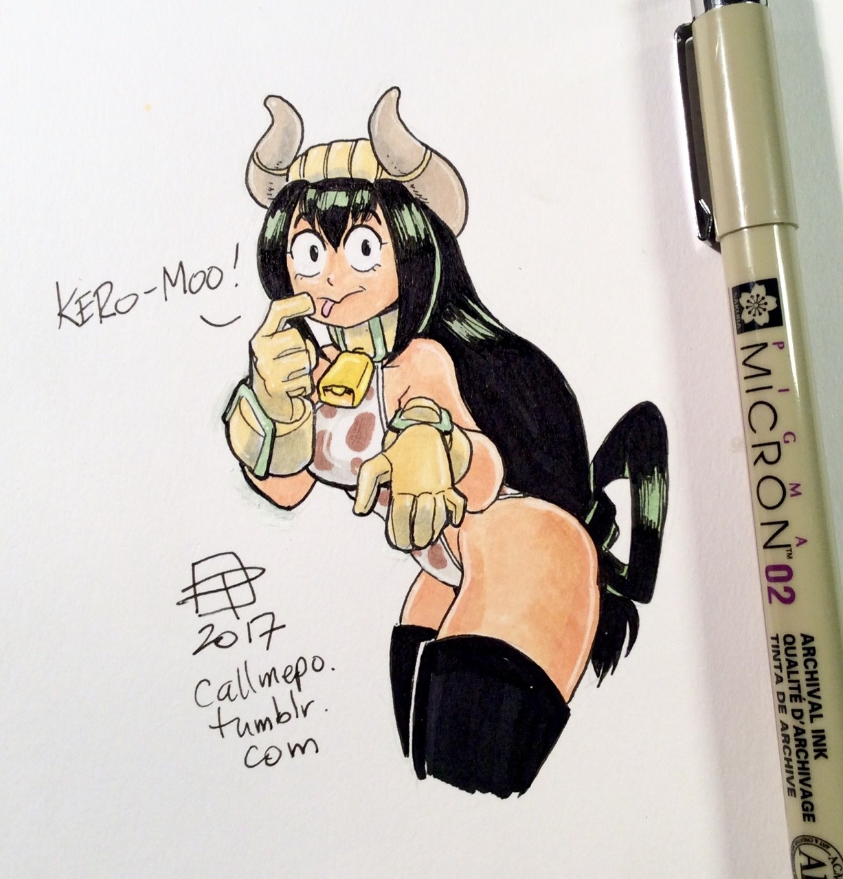 dacommissioner2k15:  callmepo:  Froppy Cowbell!  Her hero costume provided the inspiration.