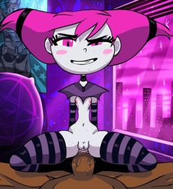 Shadbase:  Sexy New Animation Loop By Nevarky Feautering Jinx From Teen Titans Go!