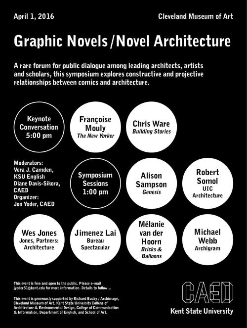 I’m taking part in this event at the Cleveland Museum of Art on April 01. It is free and open to the public, and the paper I’m giving is Architecture for Storytelling. If you are in the area, please come along, it will be great to see/ meet you. It...