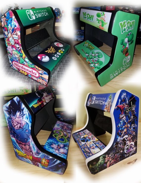 retrogamingblog:  Custom Nintendo Switch Arcade Cabinets made by AVEcustoms