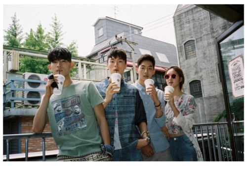 parkhyeongseop:  Park Hyeong Seop , Jang Gi Yong, Nam Joo Hyuk and Lee Haeun - Thursday Island x Grill 5 Taco lookbook - May 2014  cr: 1986 film 