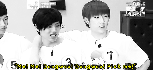 nocturnemelodies:  in which sunggyu tried to tame dongwoo and failed 