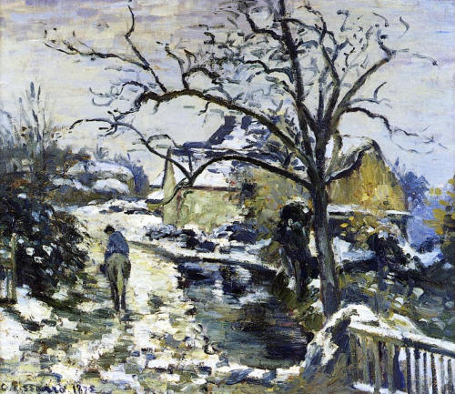 Winter at Montfoucault 2, 1875, Camille PissarroMedium: oil,canvas