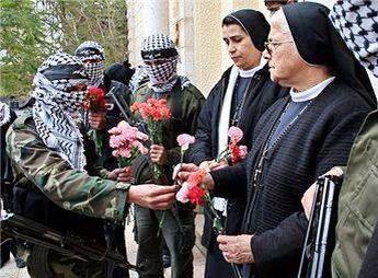 nowinexile:
“ Palestinian resistance fighters thank nuns in Gaza for providing food and water during Israel’s latest invasion of the besieged city.
”