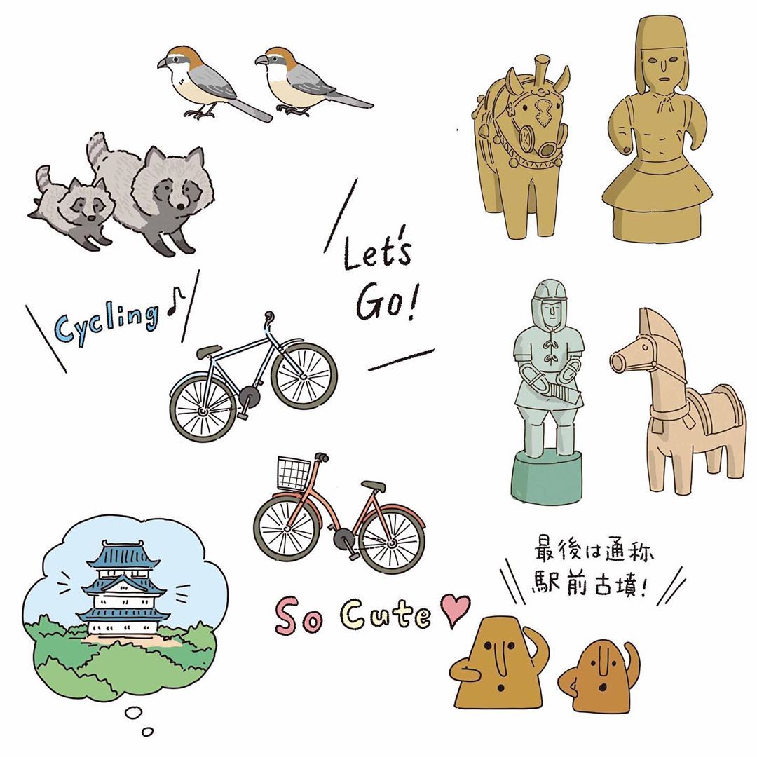 Tomoyuki Okamoto 岡本倫幸 しんきんカードさんの情報誌 はれ予報 にてイラスト を描かせていただきました 百舌鳥 古市古墳群などを巡 Tomoyuki Okamoto 岡本倫幸 しんきんカードさんの情報誌 はれ予報 にてイラスト を描かせていただきました 百舌鳥 古市古墳群などを巡