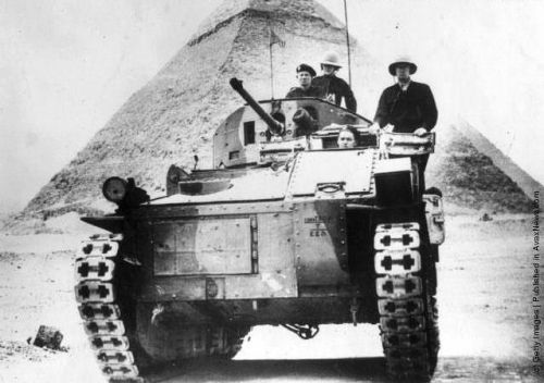 A British tank in Egypt, 1940, World War II
