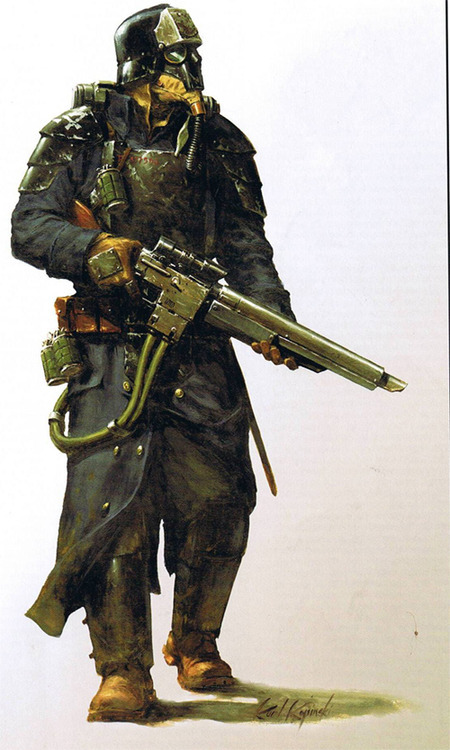 yabaziou:  DeathKorps of Krieg Shocktrooper by Karl Kopinski 