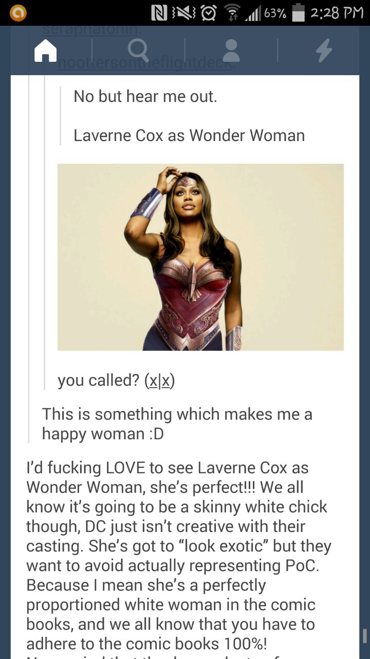 ealperin:  rad-femfatale:  Nonononononono. Wonder Woman is female. Like, there is