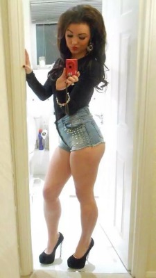 Oxford Chav Slag I High Heels And Tight Denim Shorts Looking For A Quick Fuck With