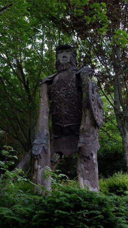 The Chopper at Forbidden Corner, North Yorkshire. England.What looks like a trunk by Choppers right 