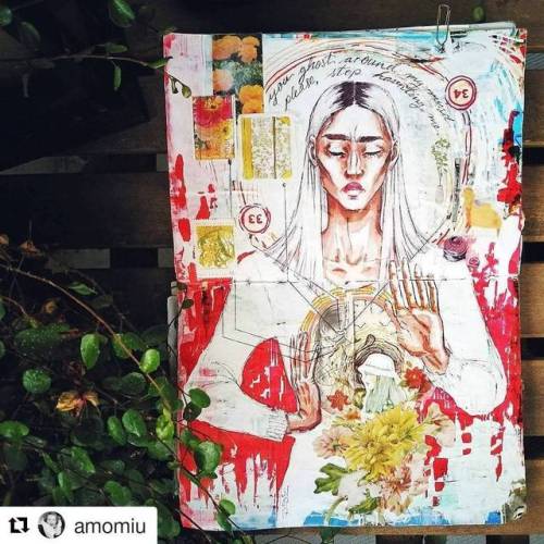 #Repost @amomiu (@get_repost)・・・“you ghost around my mind, please stop haunting me” Art 