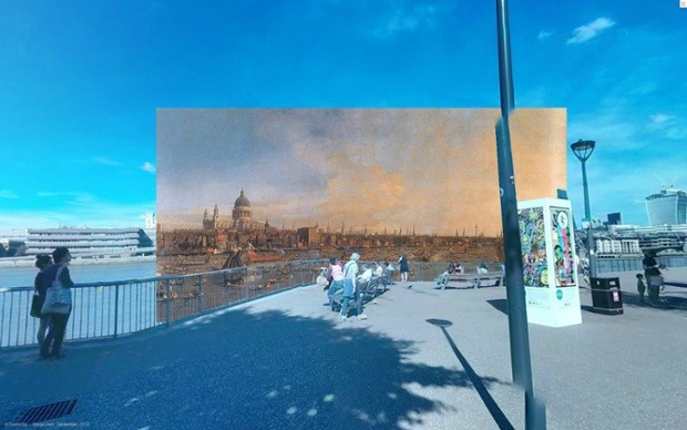 cjwho:  18th-century London paintings meet Google Street View by shystone | via In