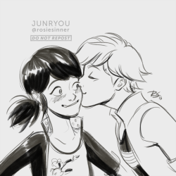 junryou:  Just some bisou shenanigans for this Miraculous Monday~REBLOG, DO NOT REPOST //