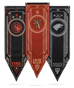 squeestash:  (via Game of Thrones Tournament House Banners | ThinkGeek)  