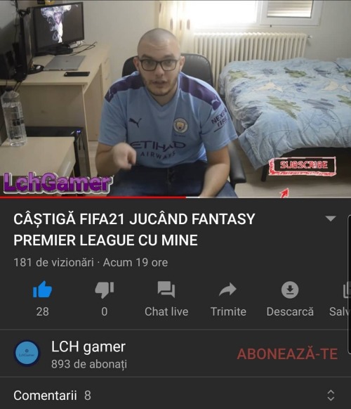 Se adună oamenii giveaway. Hai pe youtube să vezi cum poți să câștigi Fifa21. Ne așteptă un sezon pl