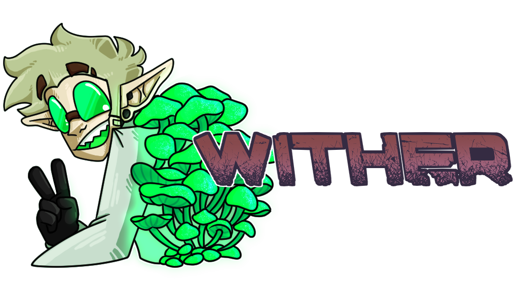 Greetings! It’s ArtFight time!The only time of the year where I post even remotely consistently! Drew up some banners for funsies, but I gotta got with team Wither! I’m a scientist- they used fungi! I’m in.