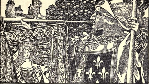 cair–paravel: Howard Pyle, page decorations for The Story of King Arthur and His Knights (1903