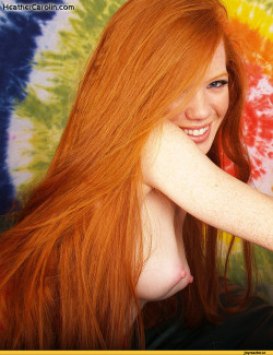 dirtysmallteens:  Crimson Haired Heather