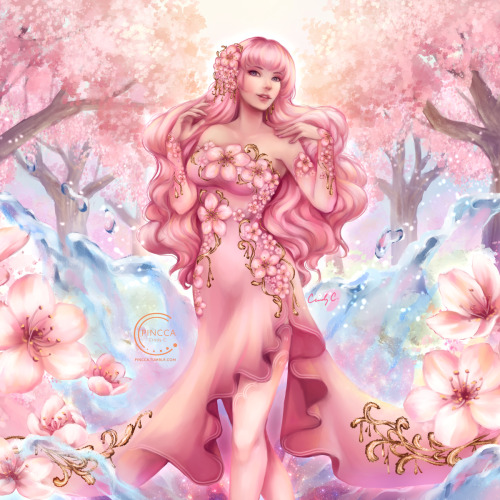 prettypopstarprincess2: pincca: Blossom ✨.Happy Spring and happy April!✨ Vocaloid QUEEN!!!