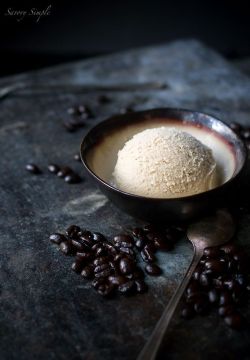 theantidote:  Espresso Coconut Ice Cream prep time: 2 hrs   cook time: 10 mins Ingredients:   1 13.5 ounce can regular coconut milk ⅓ cup granulated sugar 1 teaspoon vanilla extract 2 shots freshly brewed espresso optional: ½ tablespoon espresso