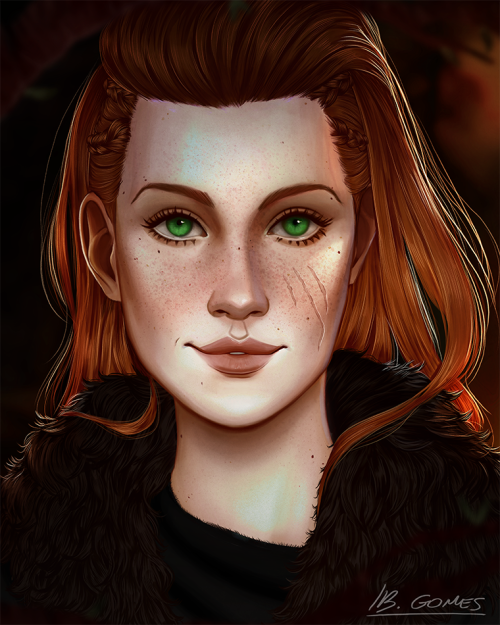 Portrait of Varga, the awesome Skyrim OC of @moosethren!Thank you very much for this request, dear. 